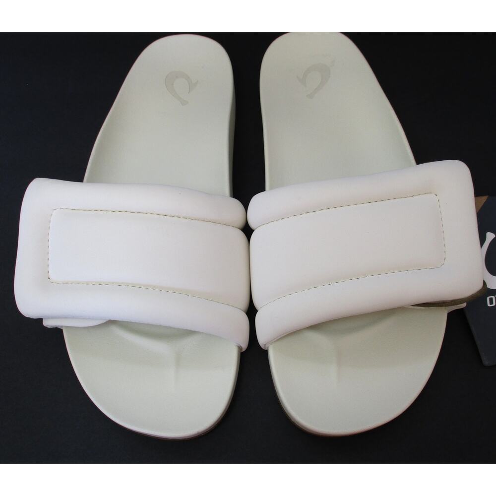 New OLUKAI Sunbeam Slide Sandals Women's Sz 9 Off White